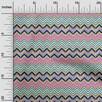 Onuone pamučna svilena tkanina Chevron Geometrijska ispis tkanina BTY Wide