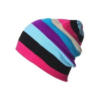 ASdomo na otvorenom blokiranim pletenim kapu, zimski topli dugi šešir za snowboard jahanje unisex