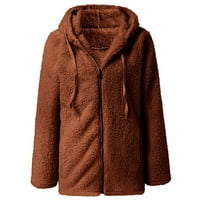 Aloohaidyvio Terra i nebeski kaputi, ženski zimski kaput jakna topla FAU patentna modna gornja odjeća s dugim rukavima