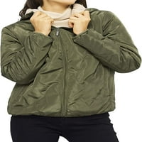 Dabuliu Ženska jakna Čvrsta boja i debeli jesen zimski zimski sa kapuljač sa pamučnim jaknom ženskim