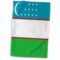 3Droza Zastava Uzbekistan - Ozbekiston Davlat Bayrogi - Uzbečki plavi zeleni crveni sa bijelim mjesecom