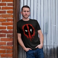 Muška marvel Deadpool Splatter ikona Grafički tee crni mali