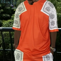 Muški ljetni set casual majice kratkih rukava odijelo za dvostruke kratke hlače 3D