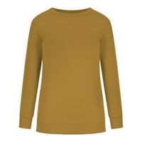 Otvotza Plus Veličine Ženske majice i bluze Lood Fit Prevelizirani duks pulover za žene s dugim rukavima