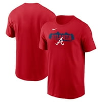 Muški Nike Red Atlanta Braves Logo Majica lokalne momčadi
