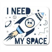 Cool Trebam svoj svemirski slogan svemirski brod i astronaut mousepad miša miša