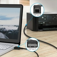 -Mas kompatibilni 6k-mrežni kompatibilni zamena USB kabla za 6FT za HP OfficeJet štampač