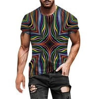 Azrijska košulja za muškarce čišćenje Muška modna ljetna dekolte majica 3D štampanje uzorka kratki rukav