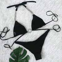 Ženski kupaći kostimi Dijamantni odijelo Bandeau Plivanje kupaći kostimi Bikini set kupaćih kostimi