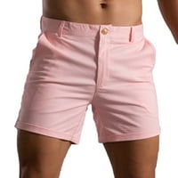 Muški kratke hlače Ljetne čvrste hlače džepne crtanje labavih sportova koji rade ravno plaža hlače za dnevne odjeće