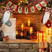 Božićne ukrase Čarape Slatka Santa Clau čarobnjak Bomy poklon, torba Xmas Tree Viseći privjesak Ornament