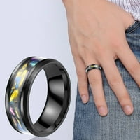 Prstenovi za žene Shell Titanium prsten Muškarci Popularni izvrsni prsten jednostavan nakit Popularni dodaci Modni prstenovi Legura višebojnika