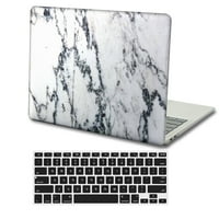 KAISHEK HARD SHELL CASE CASE CASTER kompatibilan sa MacBook Pro 15 - A + crna poklopac tastature, Mramor A 298