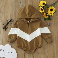 Baby Toddler Bodysuit Romper Girls Boys cvjetni jesenji kapuljač s kapuljačom dugih rukava za rukav