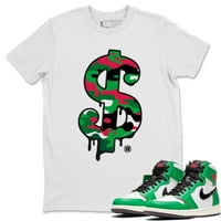 Dollar Camo majica Jordan Lucky Green Match Outfits - AJ cipela podudaranje vrhova