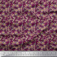 Soimoi Satin svilena tkanina Aster cvjetna otisnuta zanatska tkanina od dvorišta široka
