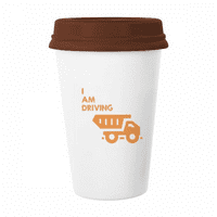 Vožnja robom Transfer vozila Šolja kava pijenje stakla Pottery CEC CUP poklopac
