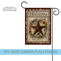 Toland Home Garden Barn Star Fall Fall zastave Dvostrani