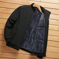 KPOPLK MENS Lagane jakne Muške modne jednostavne slatke fit solijski džepni ukras u boji kardigan dugi