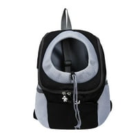 TutunAumb modni kućni ljubimac grudni torbi na otvorenom putovanja prijenosni prozračni ruksak mačke pasa Travel Duffels nosač torbe za rame za pse kućne torbe za kućne ljubimce na prsima ruksak-crna