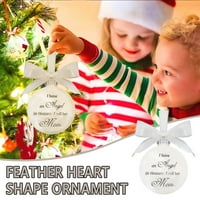 SHPWFBE ukrasi komemorativni memorijalni kovanica mog božićnog oblika ornament - u ukrasima srce je