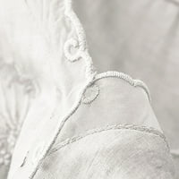 Patlollav ženske kratkih rukava na vrhu casual moda pamučna čvrsto-nepravilna bluza s V-izrezom bavi