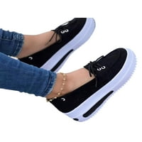 Bellella Womens Boat cipele za cipele platforme platforme čipke čipke Loafer Neklizajuće casual cipele