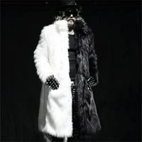 Zimska luksuzna rukavica na dugim rukavima FAU krznena kaput Oplaće Muške duge jakne od parka Obucite