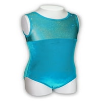 Gimnastika Leotard za djevojčice - Princess Tirquoise Velvet - LEAP Gear Pelle -