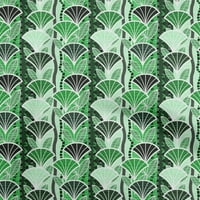 Onuone Rayon Zelena tkanina Azijski japanski cvjetni projekti Dekor tkanina koji se štampaju široko