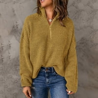 Ženski pulover Duks Kint dugi rukav Zip Pulover Turtleneck džemper za žene džempere za žene XL