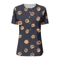 Ljetna ženska klirenca za košulju Ženska moda Ležerne prilike za ispis O-izrez Labavi majica kratkih
