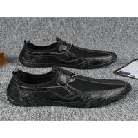 Oucaili Muške Mokasinske cipele Vozači natovarivača kliznu na casual cipele neklizne mrežice mesh tenisice mens crna 8