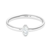 Bezel set Dainty Diamond Remise Prsten za žene u zlatu, srebrna u srebru, SAD 10,00