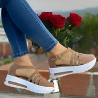 HVYesh platform sandale za žene Dressy Ljeto, dame kline platforme sandale zatvorene nožne cipele s