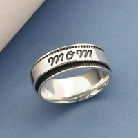 Trgovina LC mama Spinner Anksiozni prstenovi za muškarce Žene Sterling Srebrni Boho nakit Vjenčani opseg