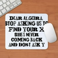 Cafepress - Draga algebra Mousepad - Neklizaj gume Mousepad, igrački jastučić za miš