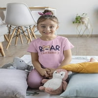 Smartprints Toddlers Grafički tee - Roar Little Brave Tiger - Regular Fit pamuk
