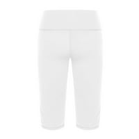 Biker joga kratke hlače s džepovima za žene, visokog struka Tummy Control Active Gym Sthetsy kompresion joga hlače