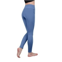 Naughtyhood ženske gamaše visokog struka joga pantalona za vježbanje vežbanje kaprisu za ležerne ljetne hlače gamaše za žene svijetlo plave s
