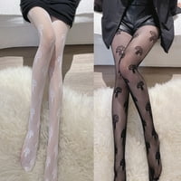 Žene Lolita Hollow Cring Fishnet Pantyhose gljiva uzorke s čistam mrežnim tajicama