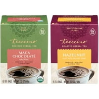 Teeccino kofeine Besplatno organski biljni paket okusa za kafu, svaki: lješnjaci srednje peče i maca