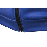 Qwertyu Muška puna zip hoodie y2k grafički džepovi za crtanje muški lagani puni zip dukserice s kapuljačom dugih rukava MENS ZIP duks jakna plava xl