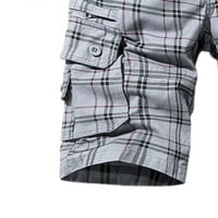 Muški teretni kratke hlače sa više džepovima opušteno fit modne plaćene radne mreže Summer Ležerne prilike