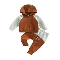 Novorođeni dječji dječaci Toddler maskirni vrhovi kapuljača + duge hlače odijelo set odjeće