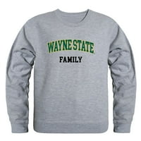 Wayne State University Warriors Warriors Porodična fleece Crewneck Duks pulover