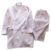 Panda Superstore PS-HOM3737861-Lily Wemens Jesen i zimsko Kimono pamučno debelo pidžama, višebojni