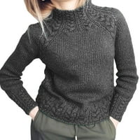 Neilla dame pulover zimski džemper s dugim rukavima Jumper vrhovi žene pletene ružnije pletene džempere
