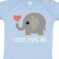 Inktastični tata voli me dečake Girls Elephant poklon baby boy ili baby girl bodysuit