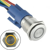 Prekidač za zatvaranje gumba 3-6V isključen od nehrđajućeg čelika LED samo-zaključavanje